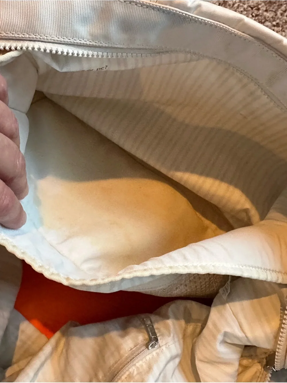 lululemon athletica Cream Shoulder Tote with Adjustable Strap